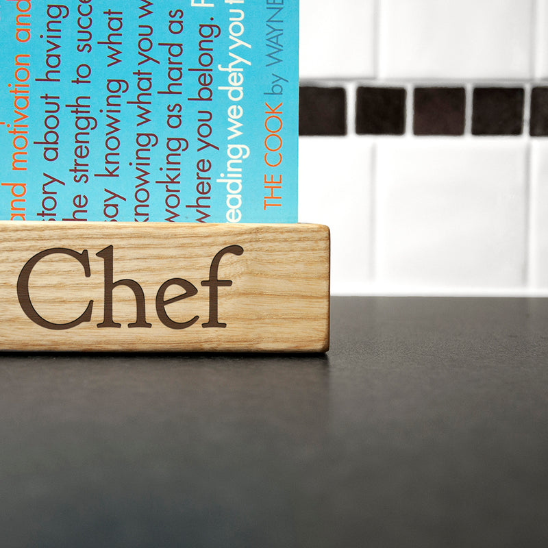 Personalised Single Kitchen Recipe Book or Tablet Holder