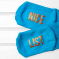 Personalised Kids Turquoise & Terracotta Orange Christmas Day Socks