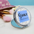 Personalised I Really Like Your Face Round Compact Mirror