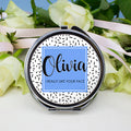 Personalised I Really Like Your Face Round Compact Mirror