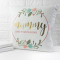 Personalised Floral Wreath Cushion Cover