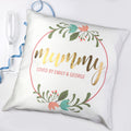 Personalised Floral Wreath Cushion Cover