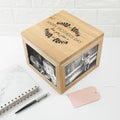 Personalised Happy Mother's Day Large Oak Photo Cube