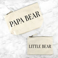 Personalised Daddy & Me Cream Wash Bags