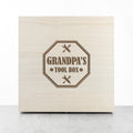 Personalised Dad's Emblem Tool Box