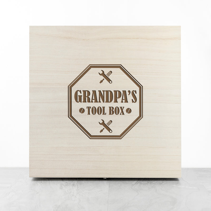 Personalised Dad's Emblem Tool Box