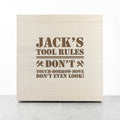 Personalised His Tools His Rules Tool Box