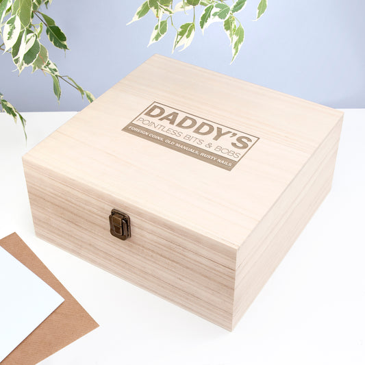 Personalised His Pointless Bits & Bobs Box