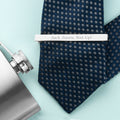 Personalised Rhodium Plated Tie Clip