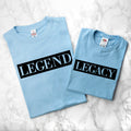 Personalised Daddy and Me Legendary Blue T-Shirts
