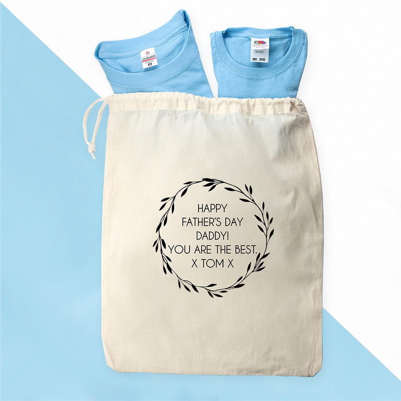 Personalised Daddy and Me Legendary Blue T-Shirts