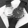 Personalised Men's Metallic Charcoal Grey Watch With Black Face