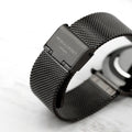 Personalised Men's Metallic Charcoal Grey Watch With Black Face
