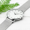 Personalised Men's Metallic Silver Watch