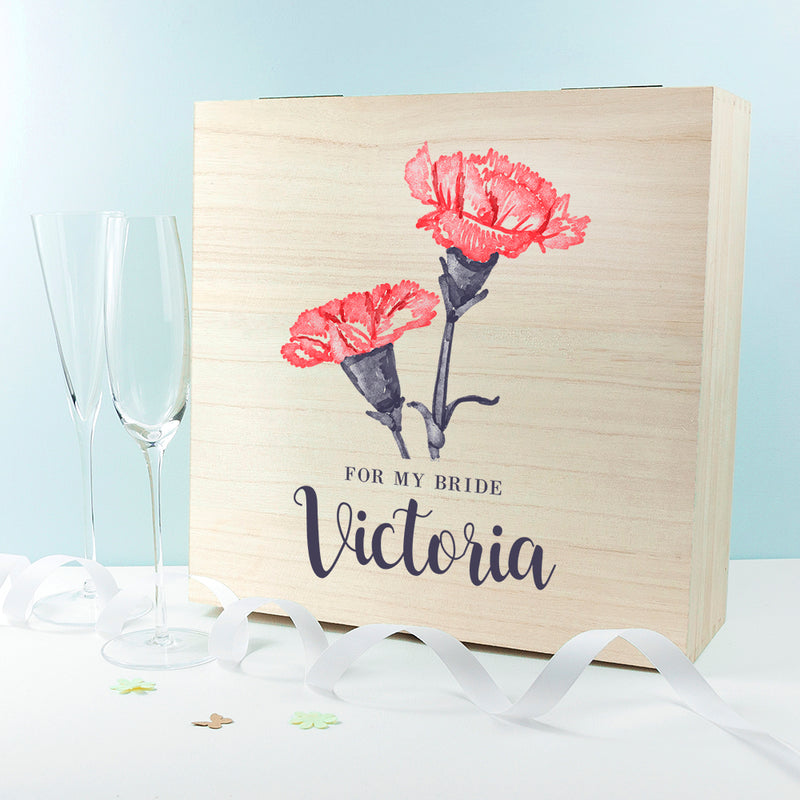 Personalised For My Bride on Our Wedding Day Box