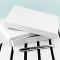 Personalised White Leather Wedding Guest Book