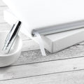 Personalised Engraved White Leather Memoriam Book