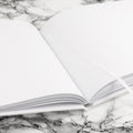 Personalised Engraved White Leather Memoriam Book