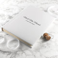 Personalised White Leather Photo Album