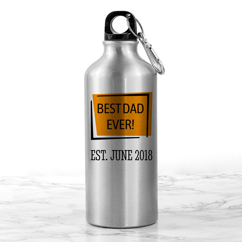 Personalised Best... Silver Water Bottle