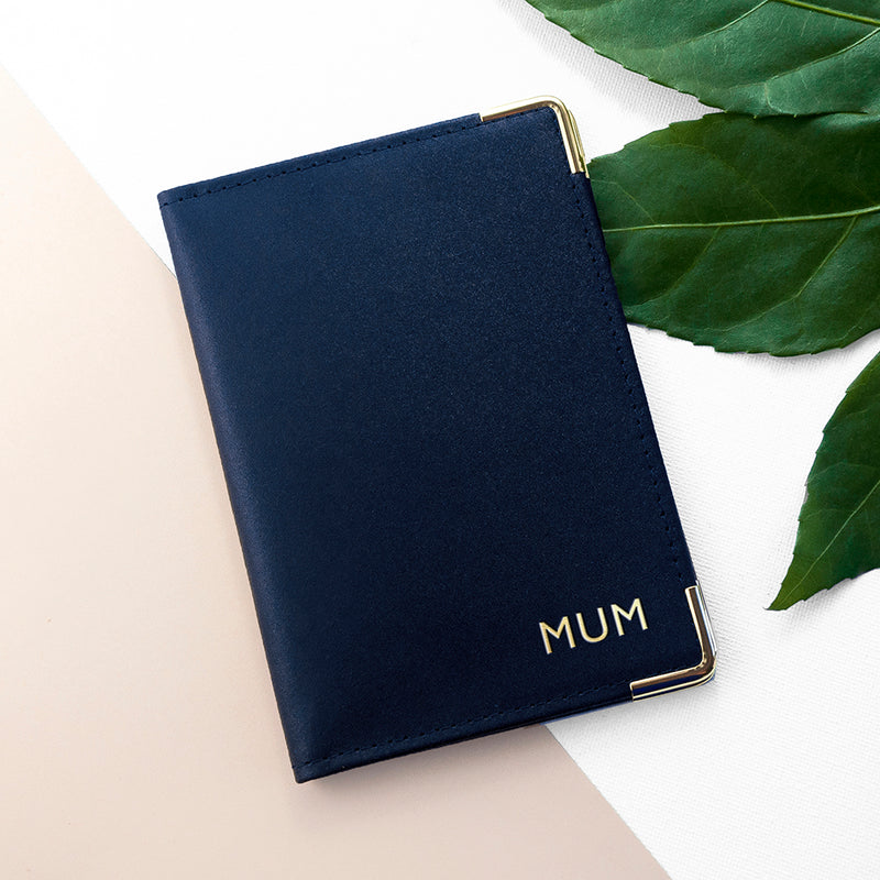 Personalised Luxury Leather Passport Cover