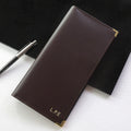 Personalised Luxury Leather Travel Wallet