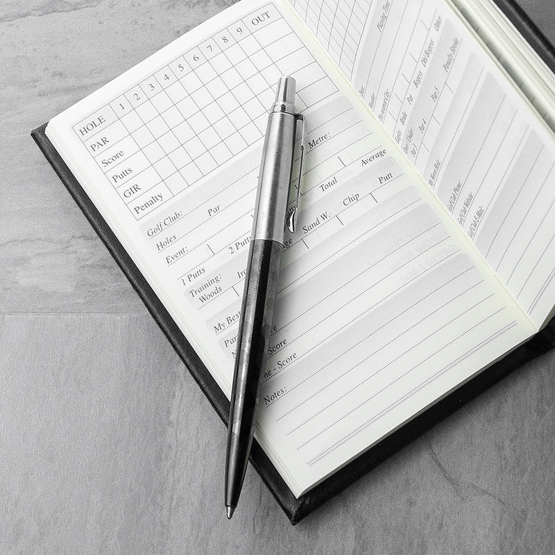 Personalised Luxury Leather Golf Notebook
