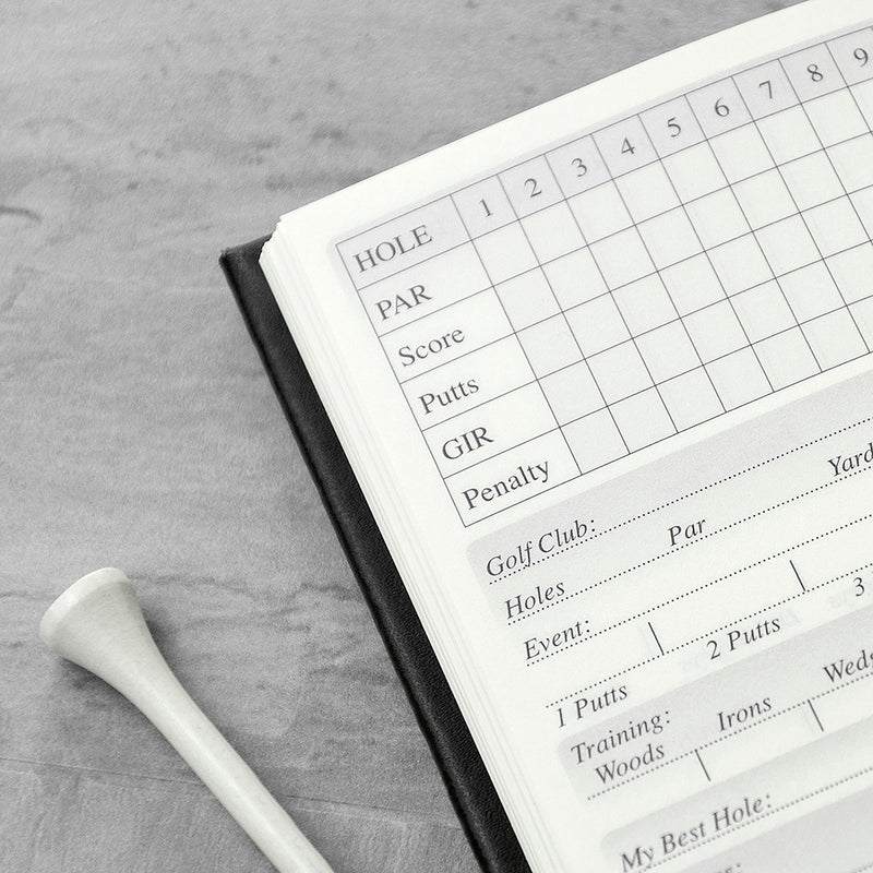 Personalised Luxury Leather Golf Notebook