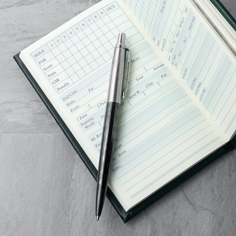 Personalised Luxury Leather Golf Notebook