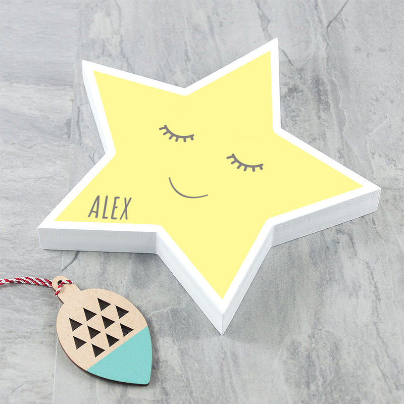 Personalised Smiling Star Keepsake