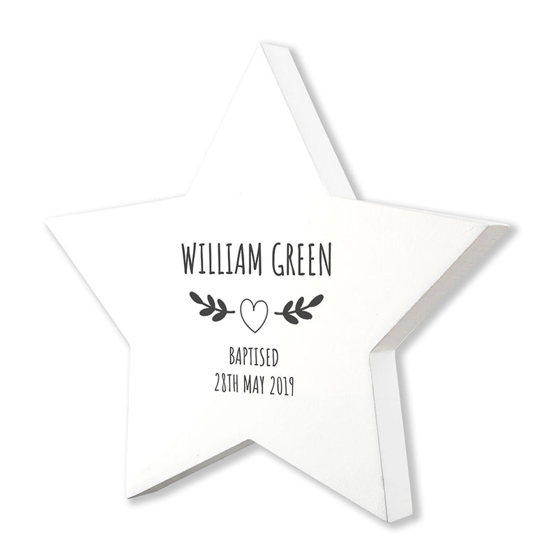 Personalised Christening Wreath Keepsake