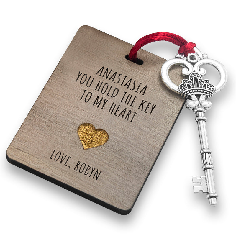 Personalised The Key My Heart Keepsake