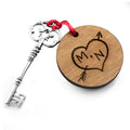 Personalised Couple's Carved Heart Initials Keepsake