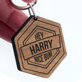 Personalised Cheeky Message Engraved Keyring