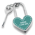 Personalised Parisienne Heart Padlock