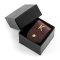 Personalised Monogrammed Leather Earphones Holder