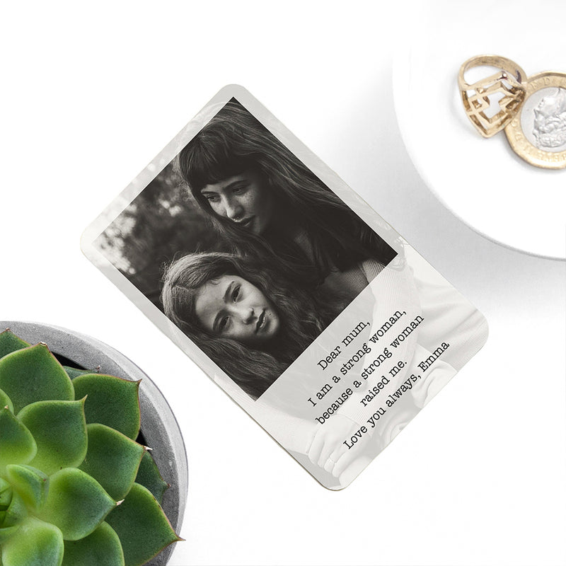 Personalised Mum's Photographic Wallet Keepsake