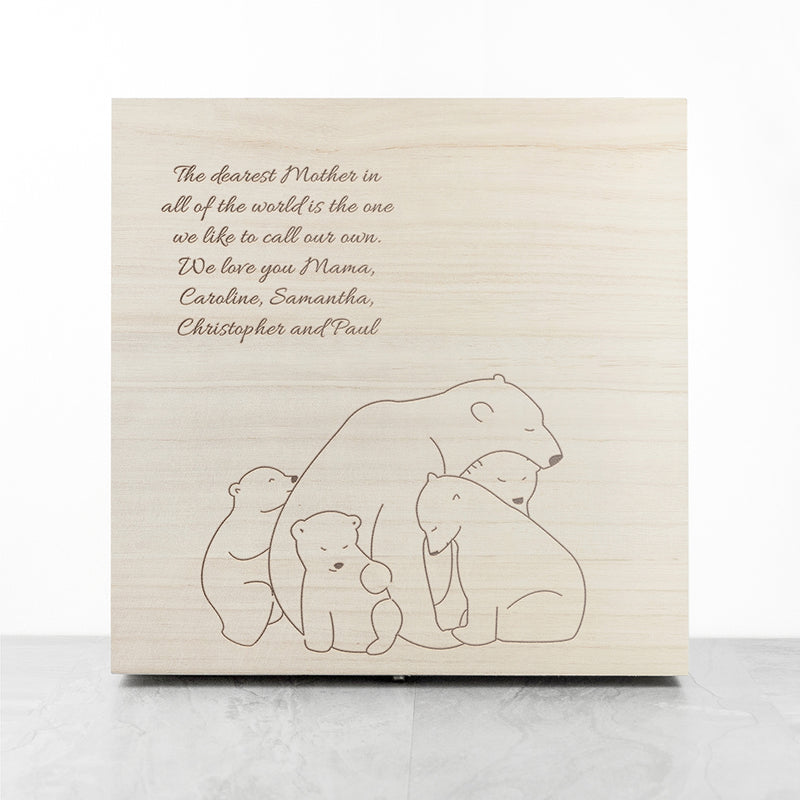 Personalised Mama Bear Keepsake Box