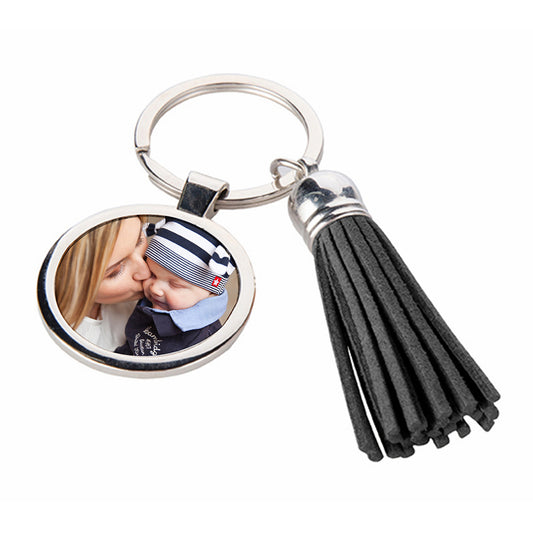 Personalised Photo Tassle Keyring