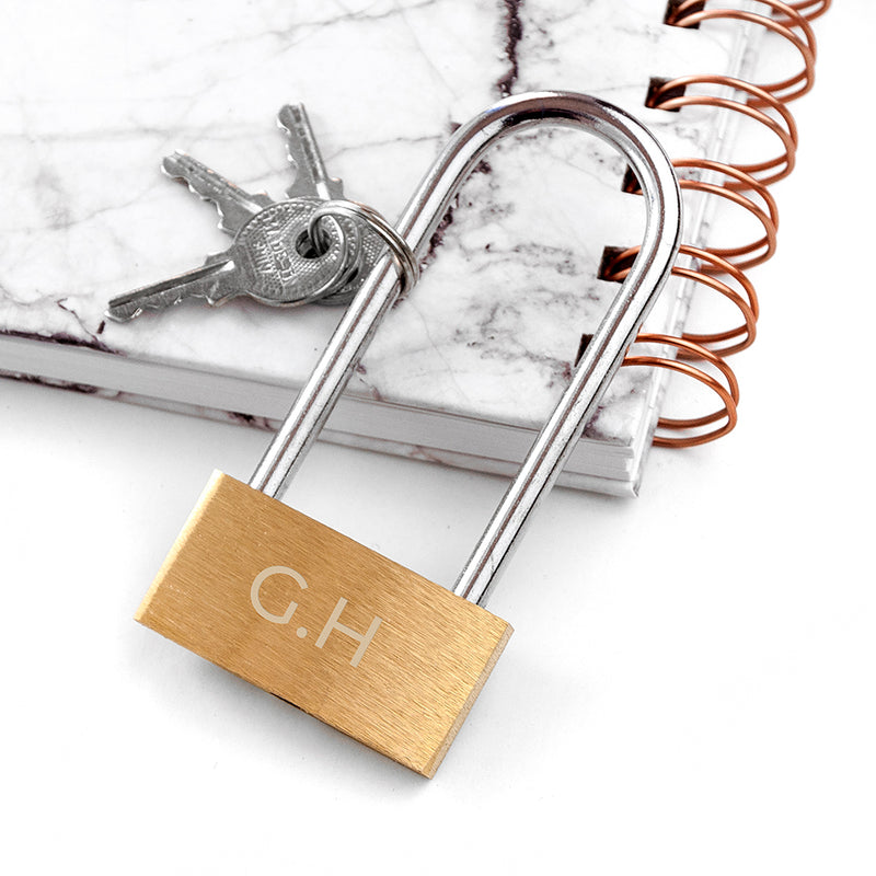 Personalised Long Shackle Padlock