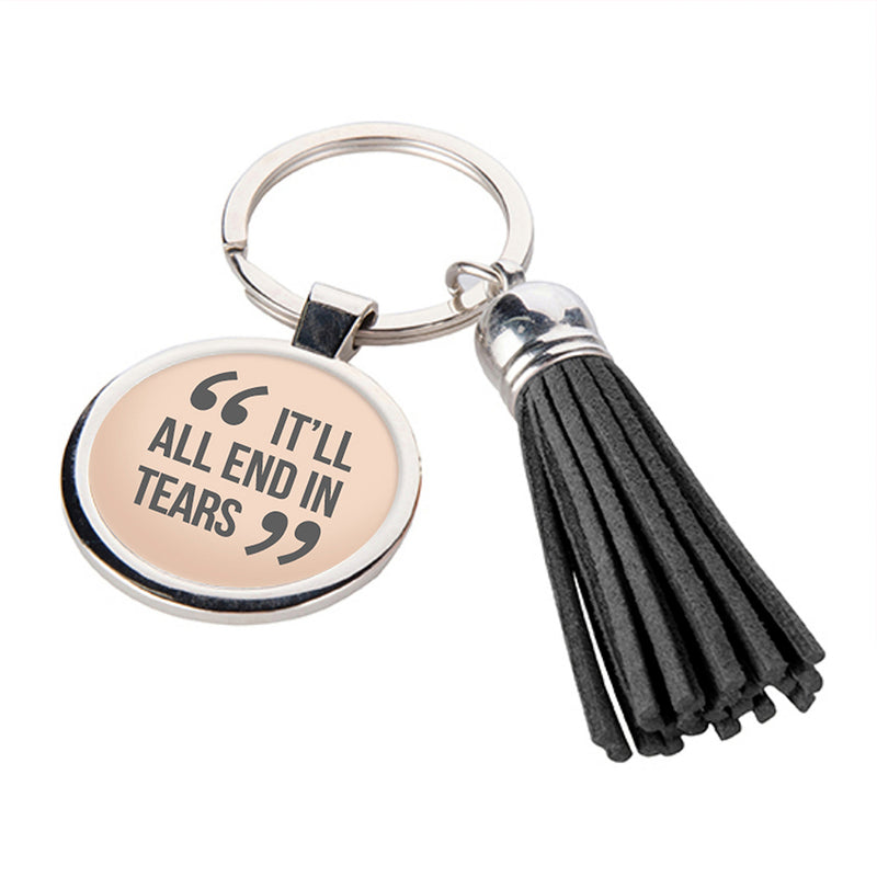 Personalised Quotes By Mum Tassle Keyring