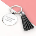 Personalised Boss Lady Tassle Keyring