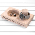 Personalised Oak Wood Watch Stand