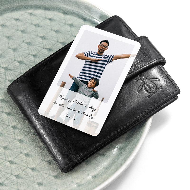 Personalised Dad's Photographic Wallet Keepsake