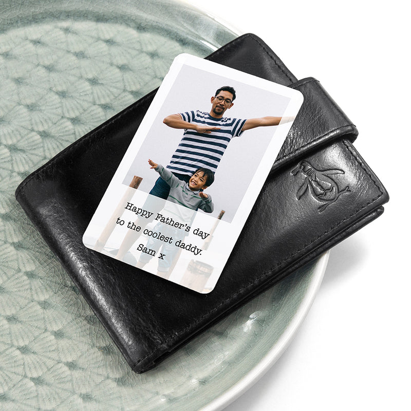 Personalised Dad's Photographic Wallet Keepsake
