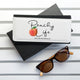 Personalised Peachy Life Black Wallet