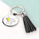 Personalised Easy Peasy Lemon Squeezy Tassle Keyring