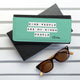Personalised Kind People (Green) Black Wallet