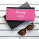 Personalised Actually I Can Handwritten Black Wallet