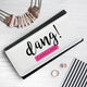 Personalised Dang Black Wallet